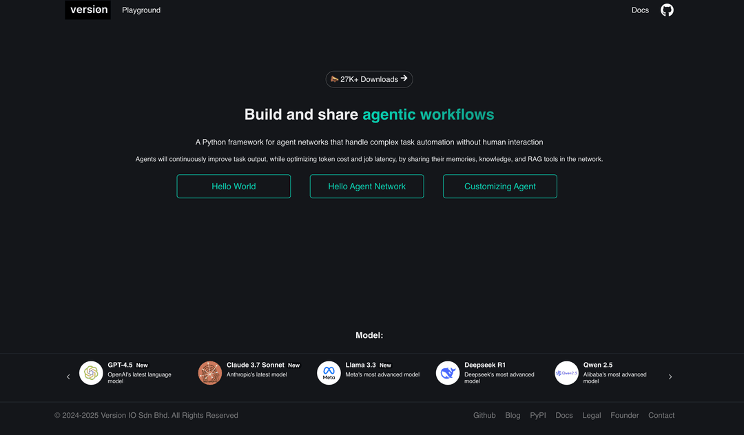 version UI dark mode